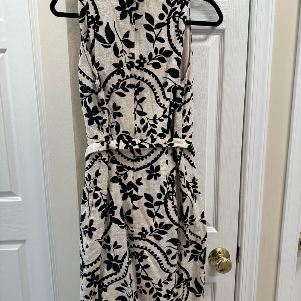 Ann Taylor Black and White Halter Sundress
